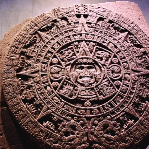 Meksika Ulusal Antropoloji Müzesi güneş taşı