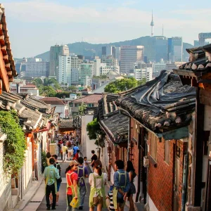 Bukchon Hanok köyü - Seul