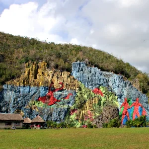 Mural prehistoria vinales doğa resimleri Kuba
