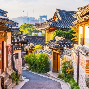 Bukchon Hanok köyü Seul - Güney Kore