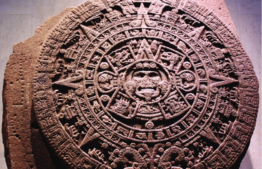 Meksika Ulusal Antropoloji Müzesi güneş taşı