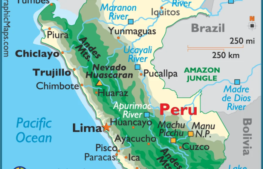 Peru haritası